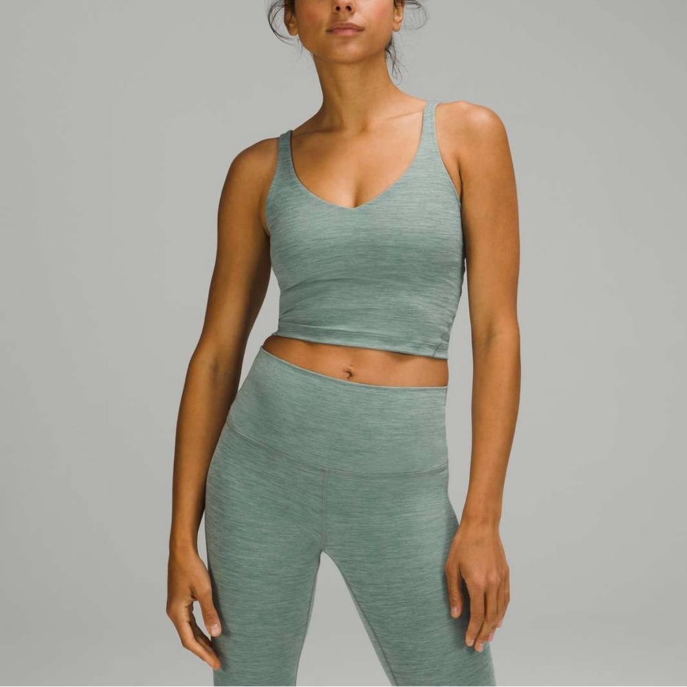 Lululemon Aligh Tank Heathered Tidewater Teal - Picture 1 of 9